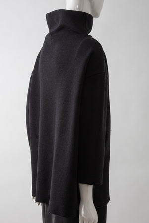 Cashmere Cotton Easy Funnel Sweater